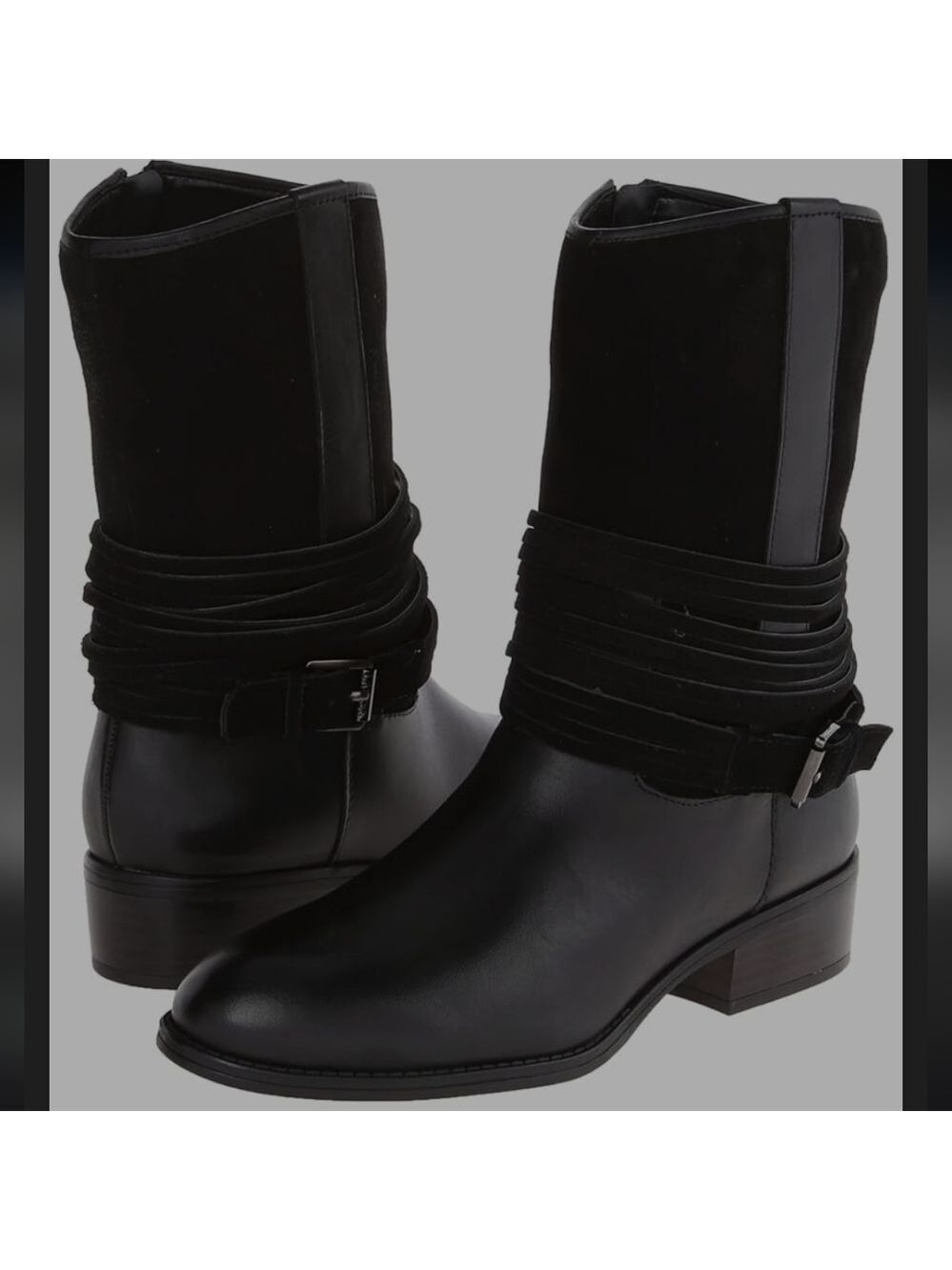 Ralph Lauren Women's Black Leather Megan Riding Boot 8.5